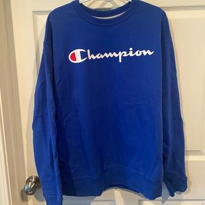 XL blue champion crew neck